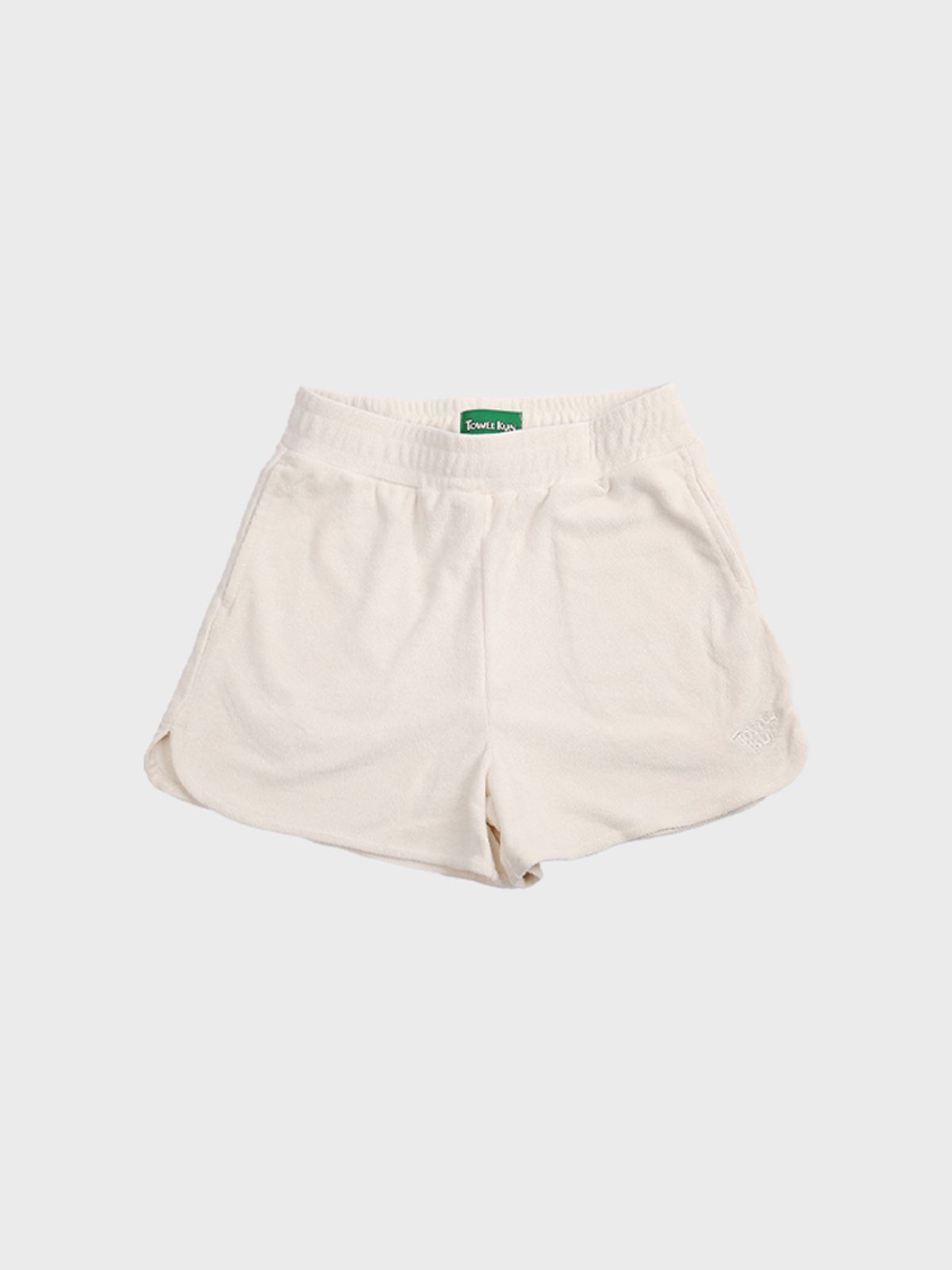 타올쿤(TOWELKUN) 쇼츠 테리 밴딩 포 우먼 크림