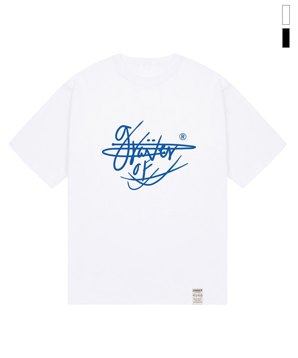 그레이버(GRAVER) [UNISEX]빅 레터링 싸인 반팔티_3color