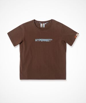 쿨코튼 로고 레터링 반팔티 [모카]