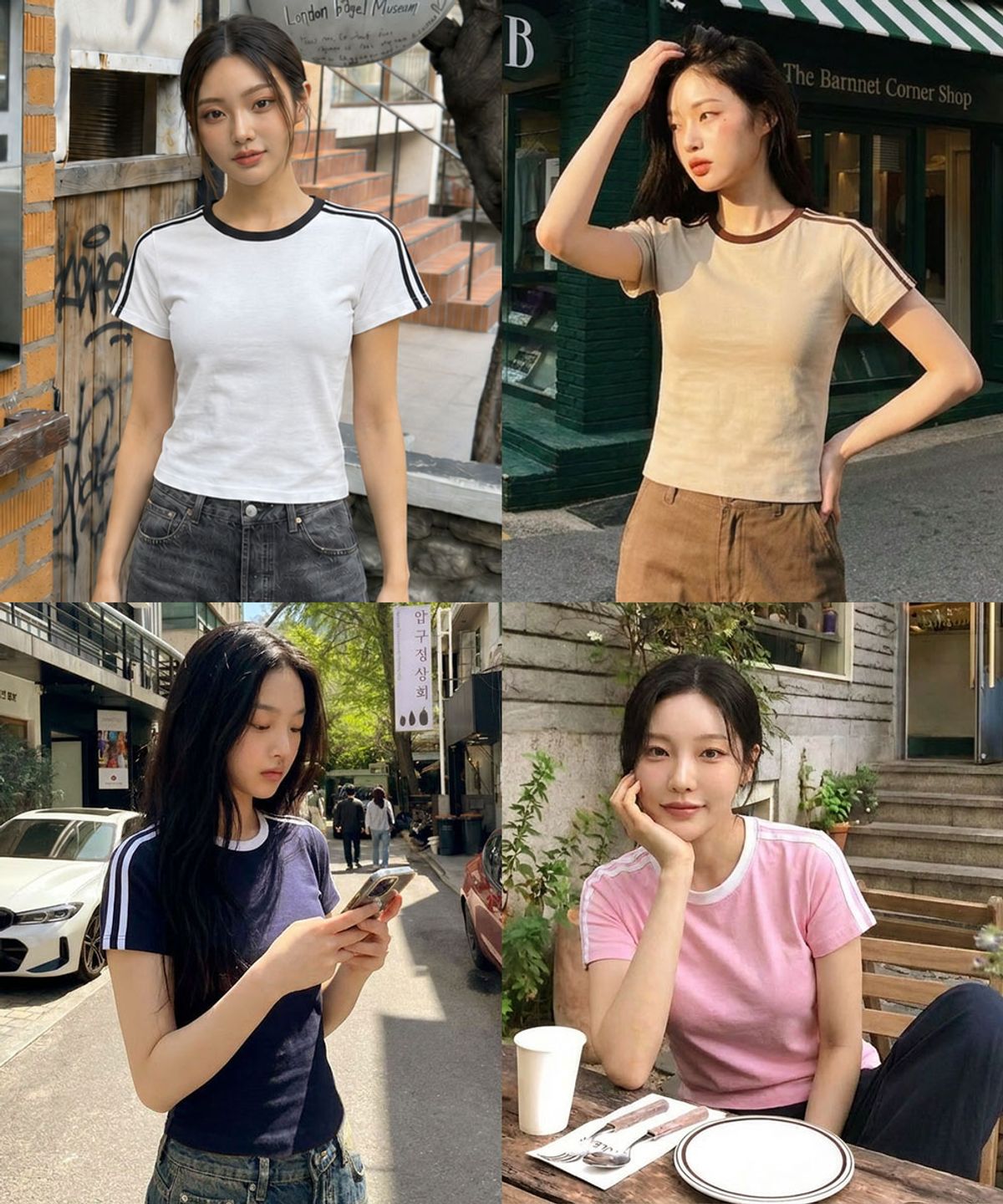유라이프지(ULIFEZIP) 레디 우먼 세미크롭 트랙 반팔티 6 Color [ULZE_5001]