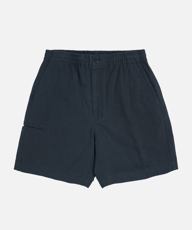 WASHED OFFICER CHINO SHORTS _ BLACK