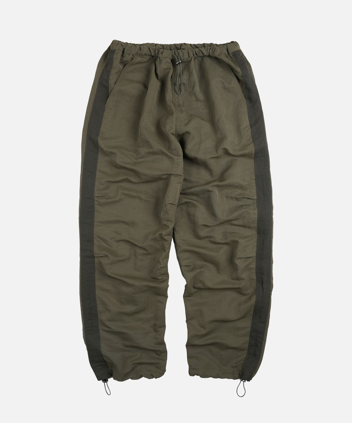 프리즘웍스(FRIZMWORKS) STRING NYLON TRACK PANTS _ OLIVE