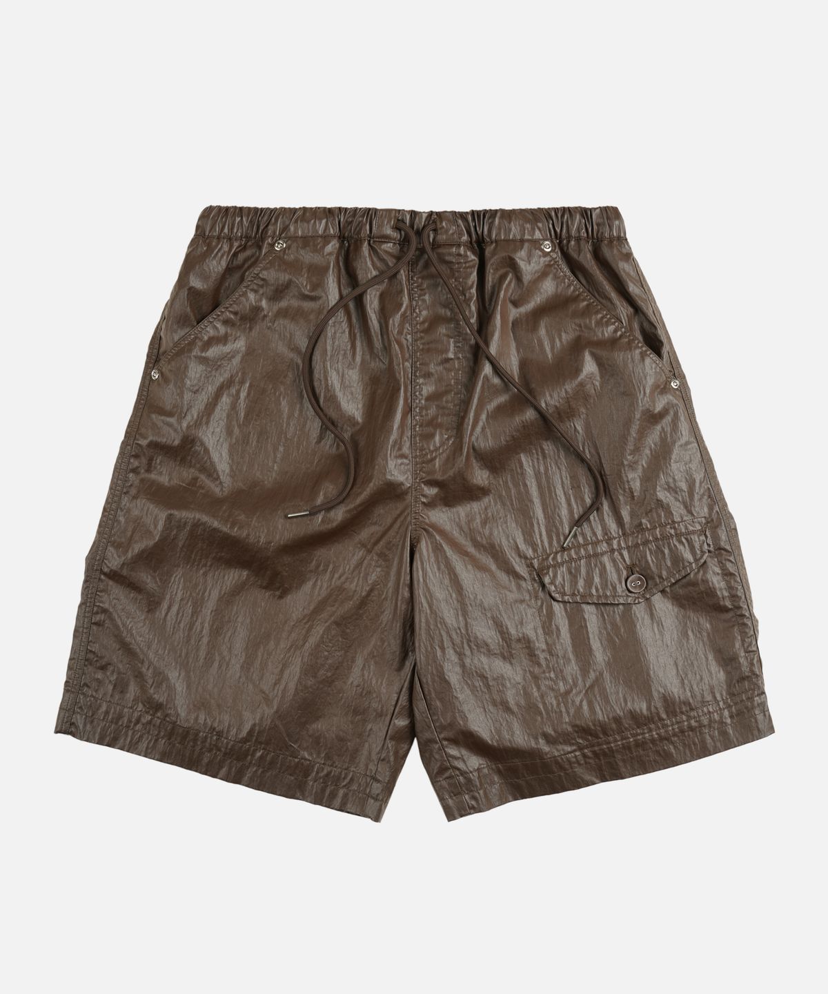 프리즘웍스(FRIZMWORKS) COATED CN SHORTS _ BROWN