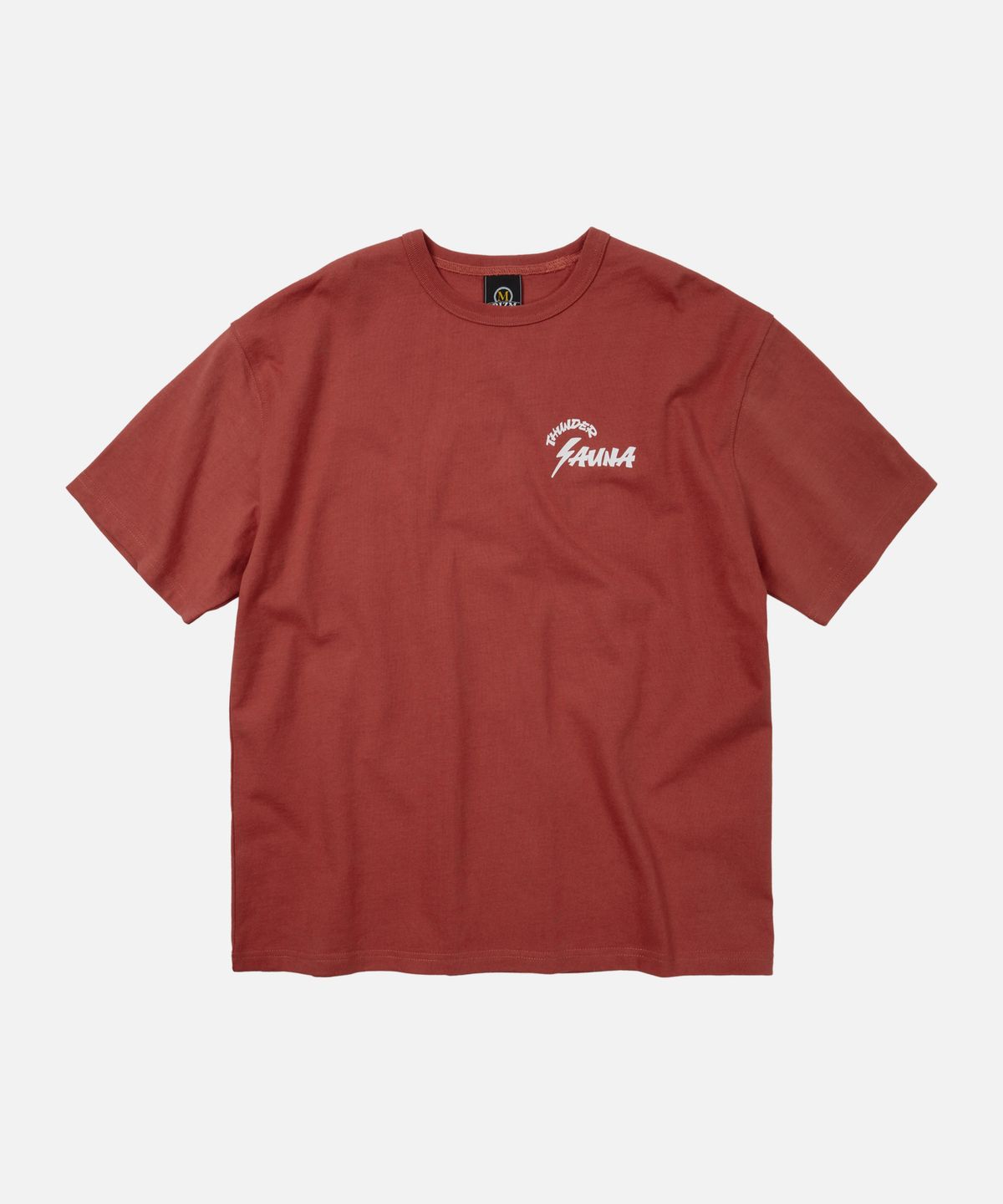 프리즘웍스(FRIZMWORKS) THUNDER SAUNA LOGO TEE _ BRICK RED