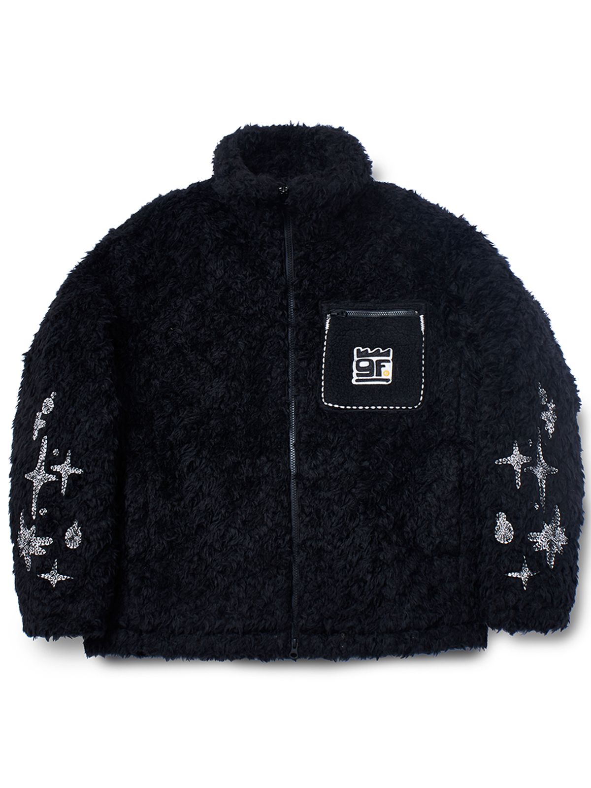 가먼츠팹(GARMENTS FAB) Heavy EMB Padded Fur Jacket (BLACK)