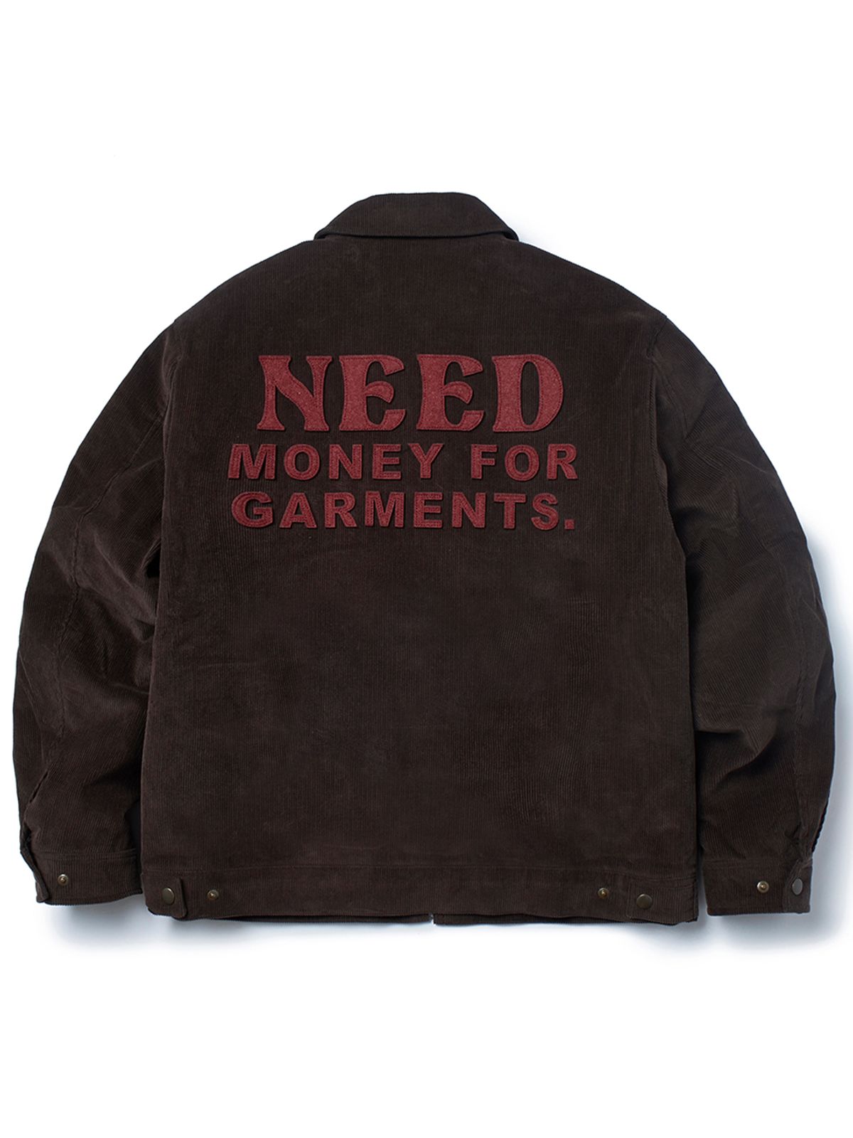 가먼츠팹(GARMENTS FAB) Need Money Quilted Work Jacket (BROWN)