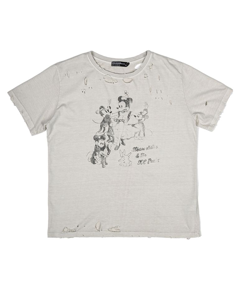 SOC Punks Vintage Washed Short Sleeve - Washed Beige