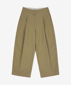 도르도니 딥 플리츠 볼륨 팬츠 - 탄 / DORDONISNW145TAN