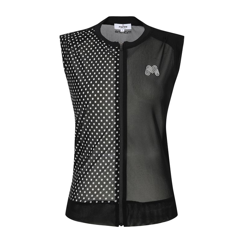 Half Dot Pattern Vest_BLACK