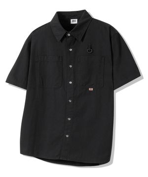 페이드 반팔 워크셔츠 GKBSH41 (BLACK)