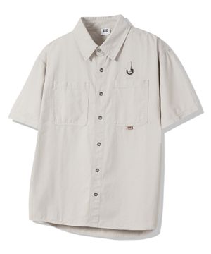 페이드 반팔 워크셔츠 GKBSH41 (BEIGE)