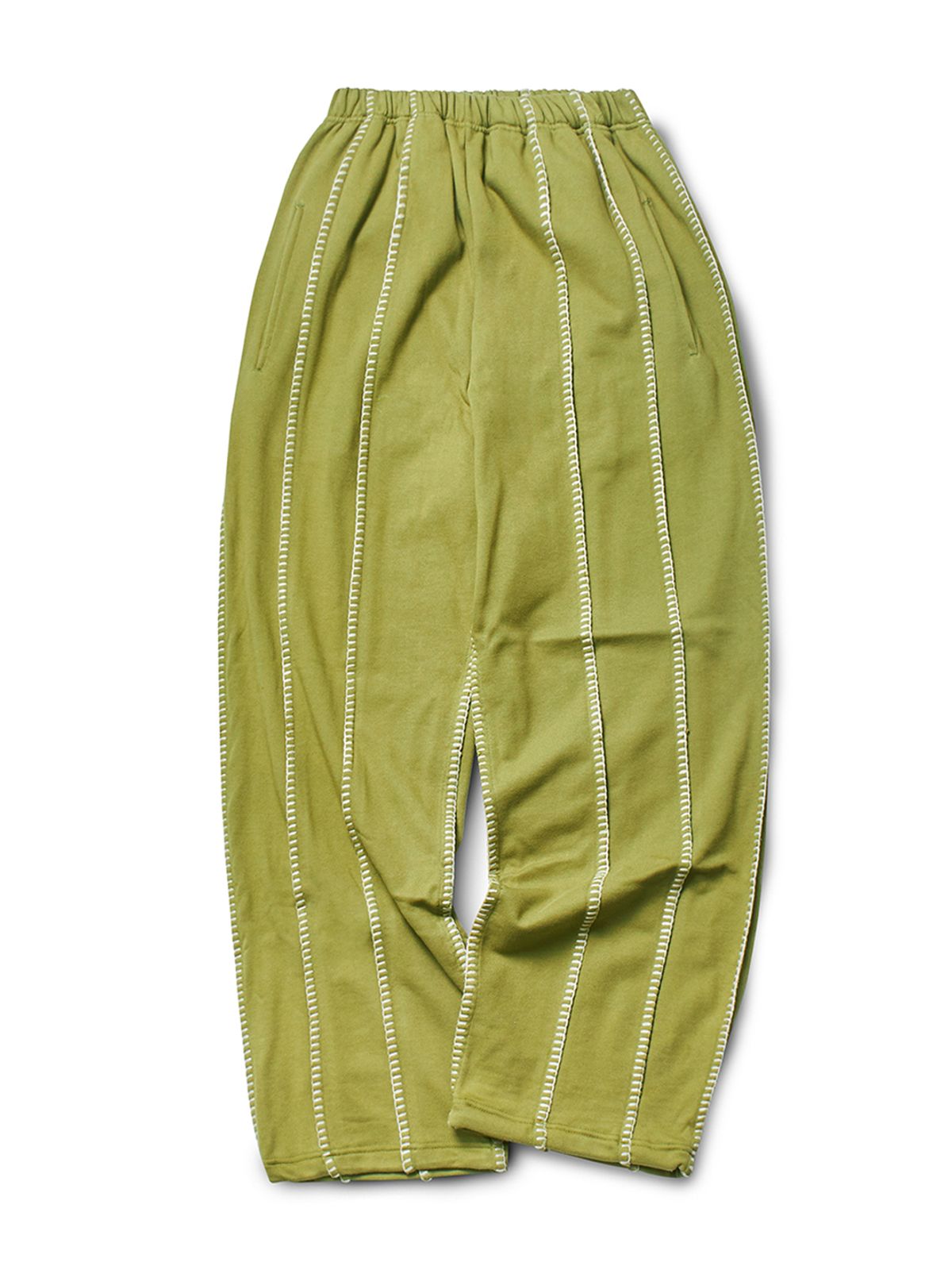 가먼츠팹(GARMENTS FAB) Blanket Stitch Sweatpants (OLIVE)