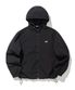 레터링 윈드브레이커 후드 자켓 블랙