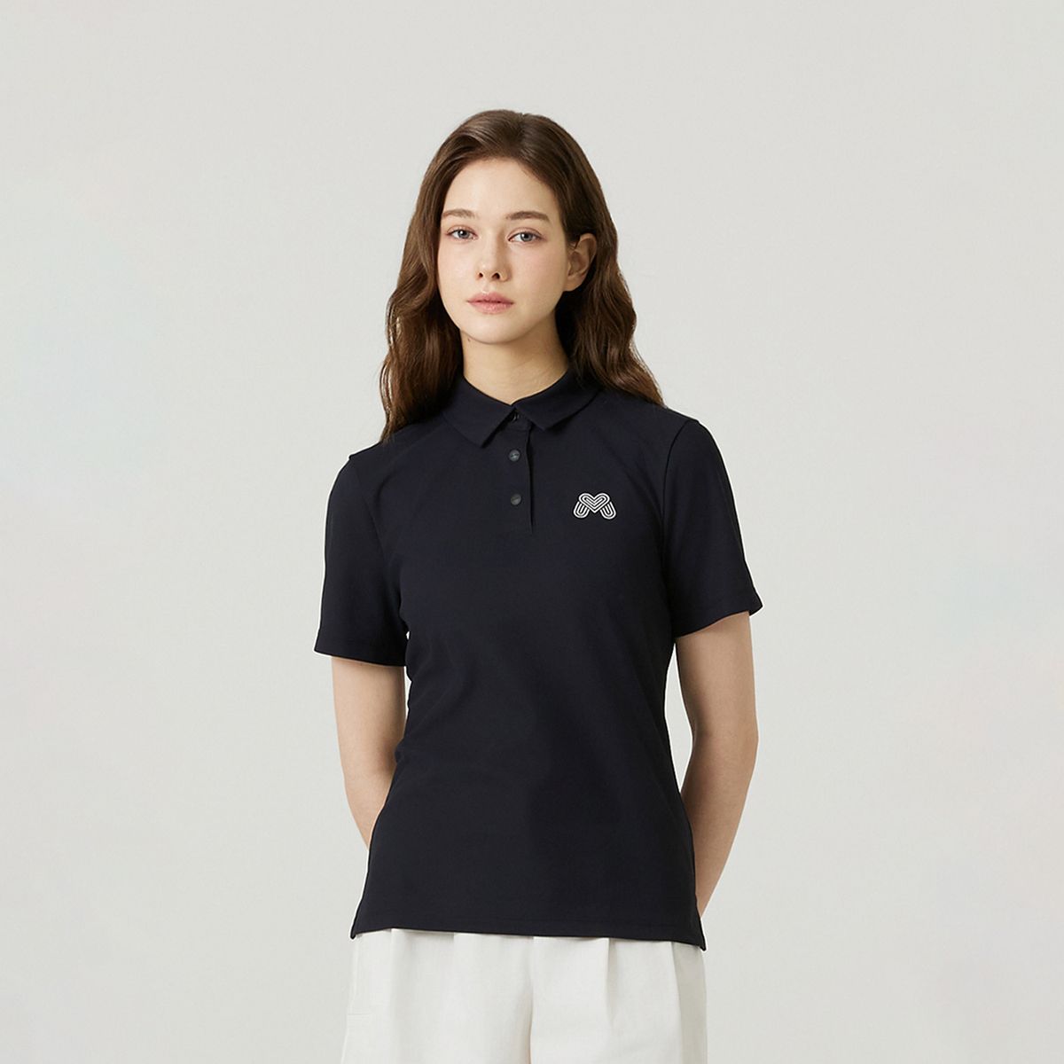 마틴골프(MARTINE GOLF) M Basic Fit Half Sleeve T-shirts_BLACK