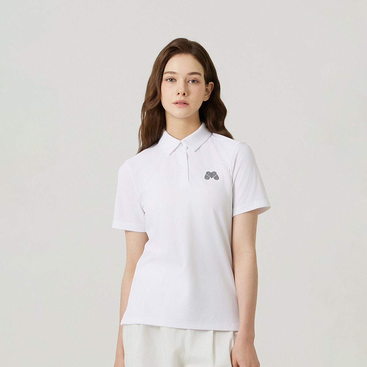 마틴골프(MARTINE GOLF) M Basic Fit Half Sleeve T-shirts_OFF-WHITE