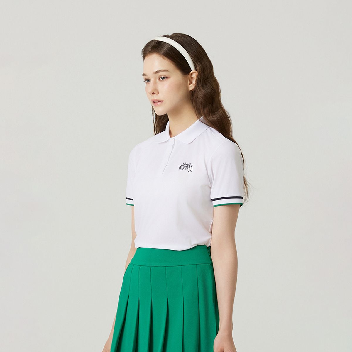 마틴골프(MARTINE GOLF) Cooling Half Sleeve T-shirts_OFF-WHITE