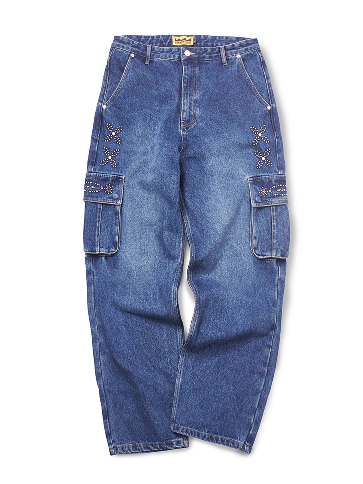 가먼츠팹(GARMENTS FAB) Gemstone Denim Cargo Pants (BLUE)