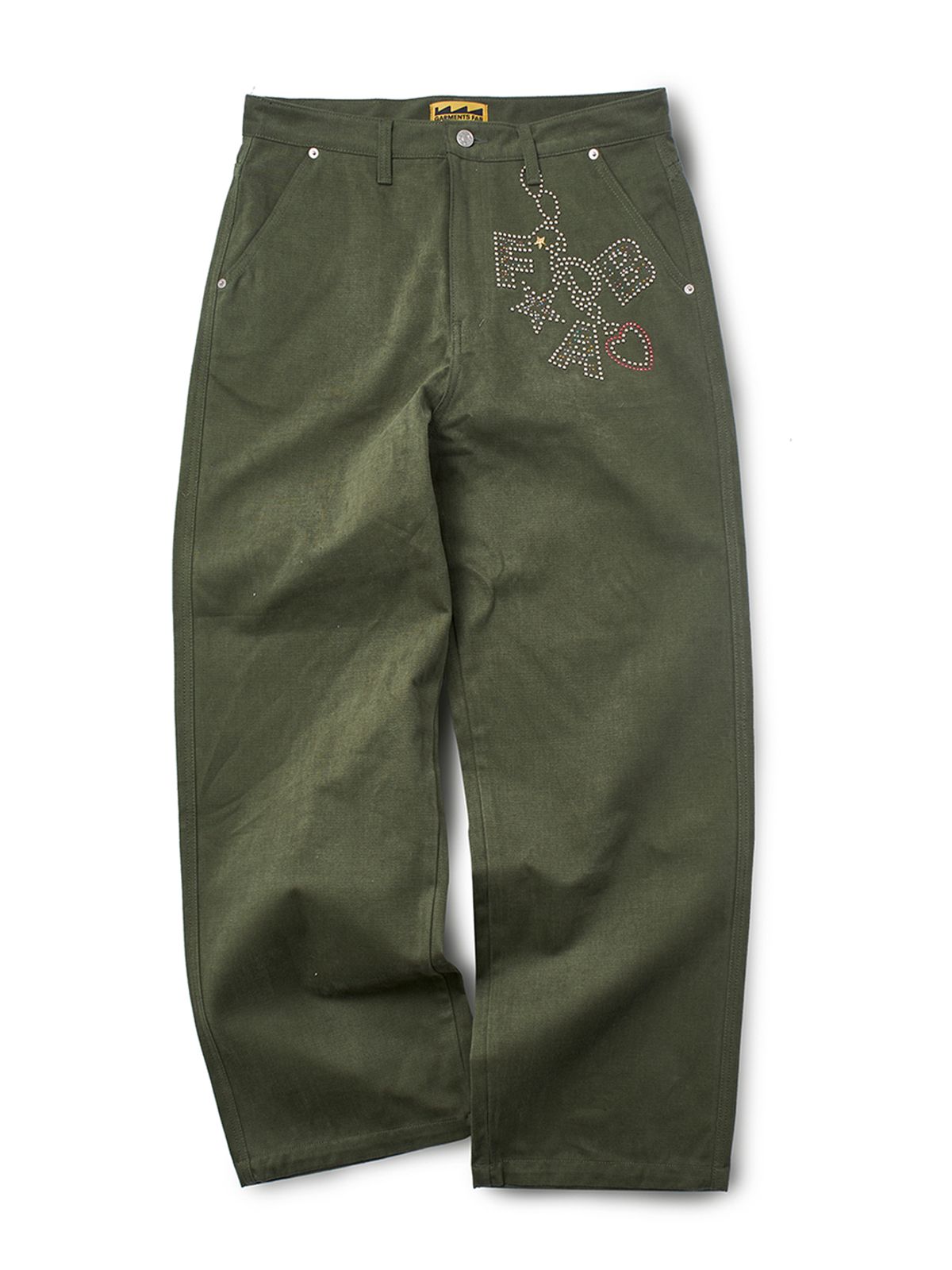 가먼츠팹(GARMENTS FAB) Hot Fix Keyring Pants (KHAKI)