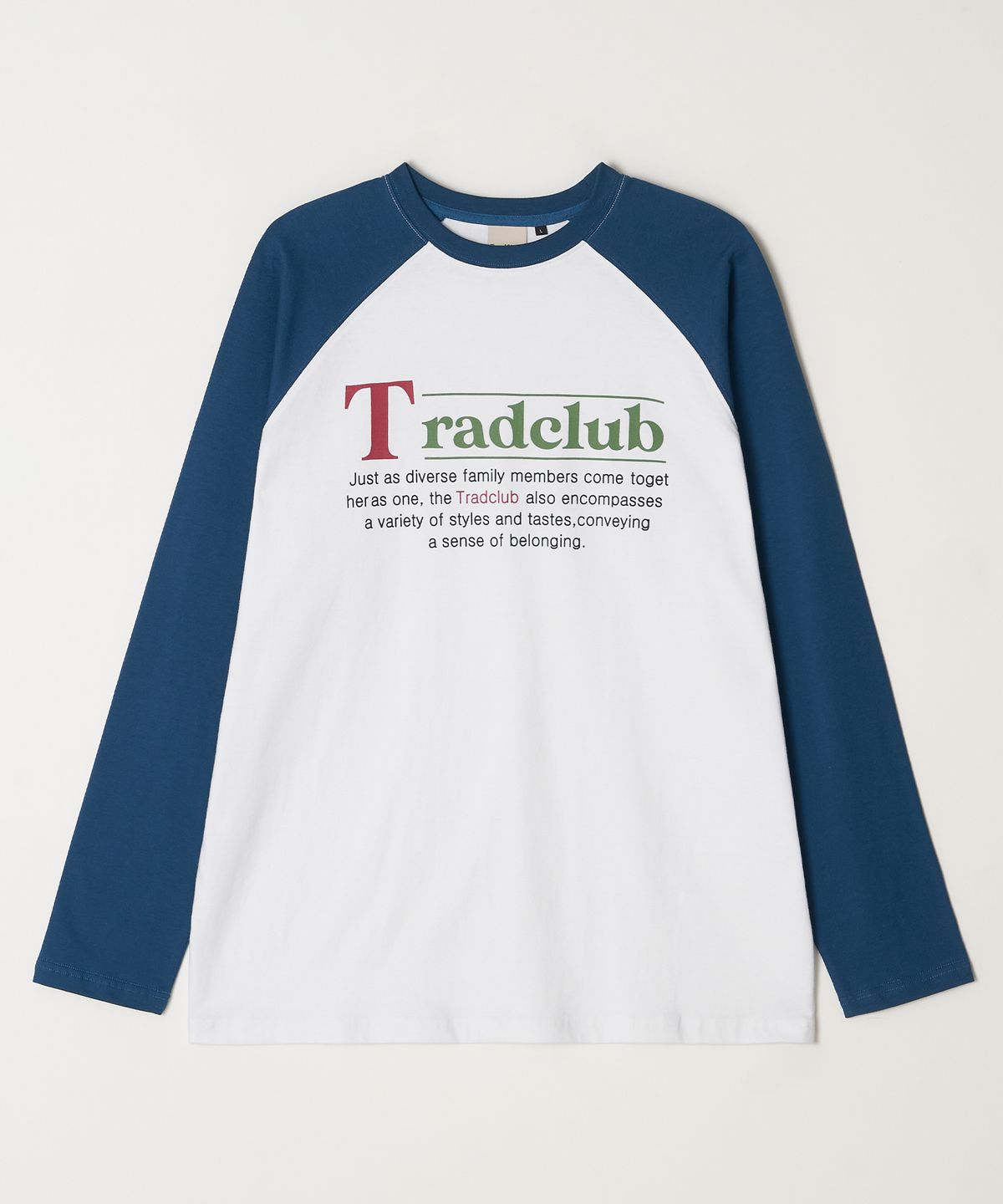 트래드클럽(TRADCLUB) 래글런 로고 긴팔티 3컬러