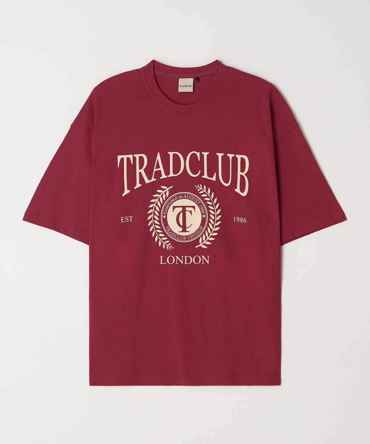 트래드클럽(TRADCLUB) 25 트래드클럽 어센틱 그래픽 반팔 티셔츠 레드