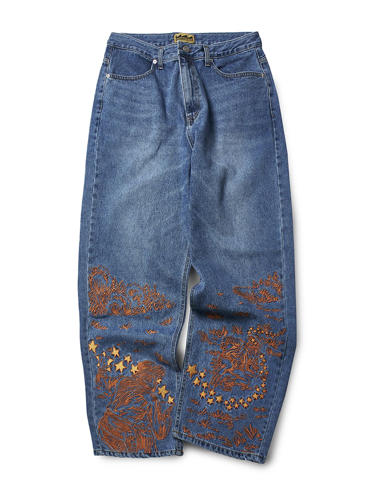 가먼츠팹(GARMENTS FAB) Cowboy EMB Denim Pants (BLUE)