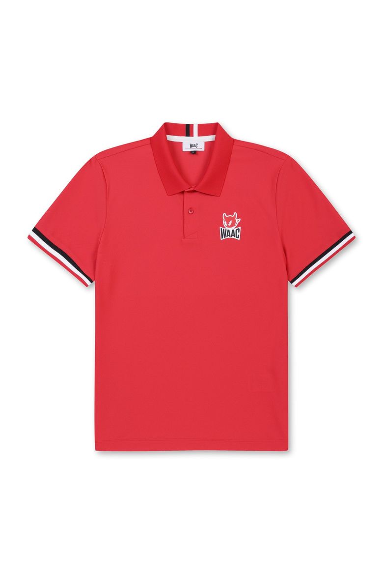 Men WAAC Neck Point SS Polo_WMTCM25251REX