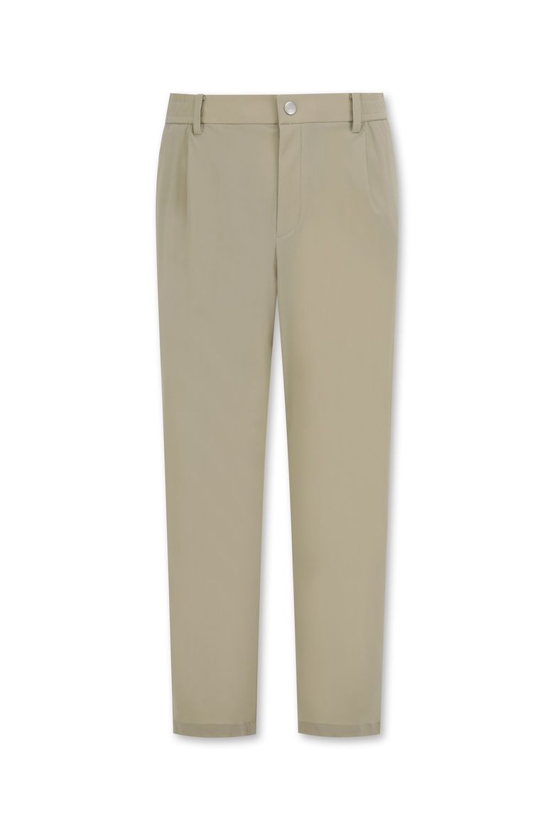 Men One Tuck Tapered Fit Pants_WMPNM25204BEX