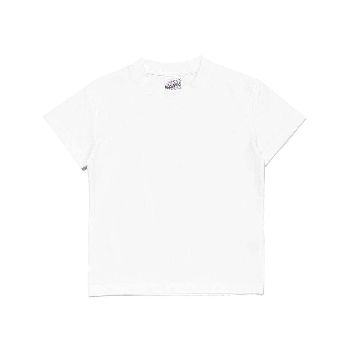 비캔버스(BECANVAS) [KIDS] COTTON TOUCH FUNCTIONALITY ROUND SHORTSLEEVE (WHITE)