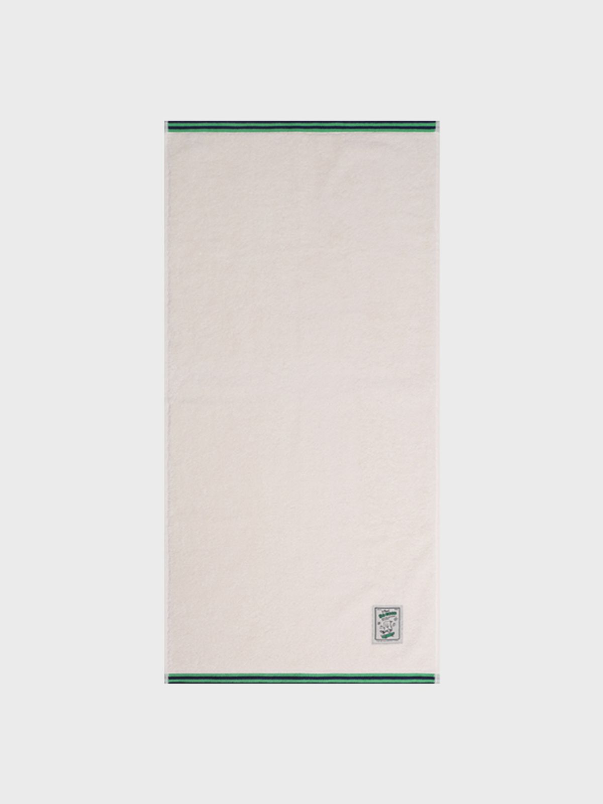 타올쿤(TOWELKUN) 페이스타월 라인보더 - 크림 (1P)