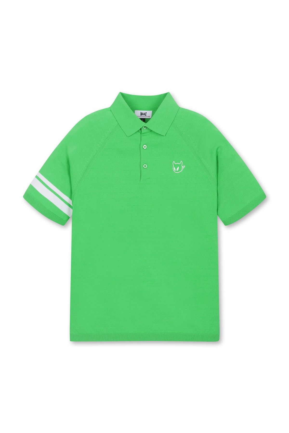 왁(WAAC) Men Semi Loose Knit Polo_WMWAM25203YGN