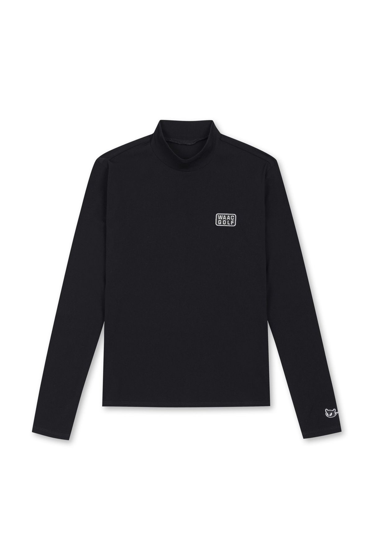 왁(WAAC) Women Dry touch Essential Highneck Top_WWTBM25201BKX
