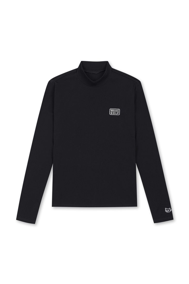 Women Dry touch Essential Highneck Top_WWTBM25201BKX