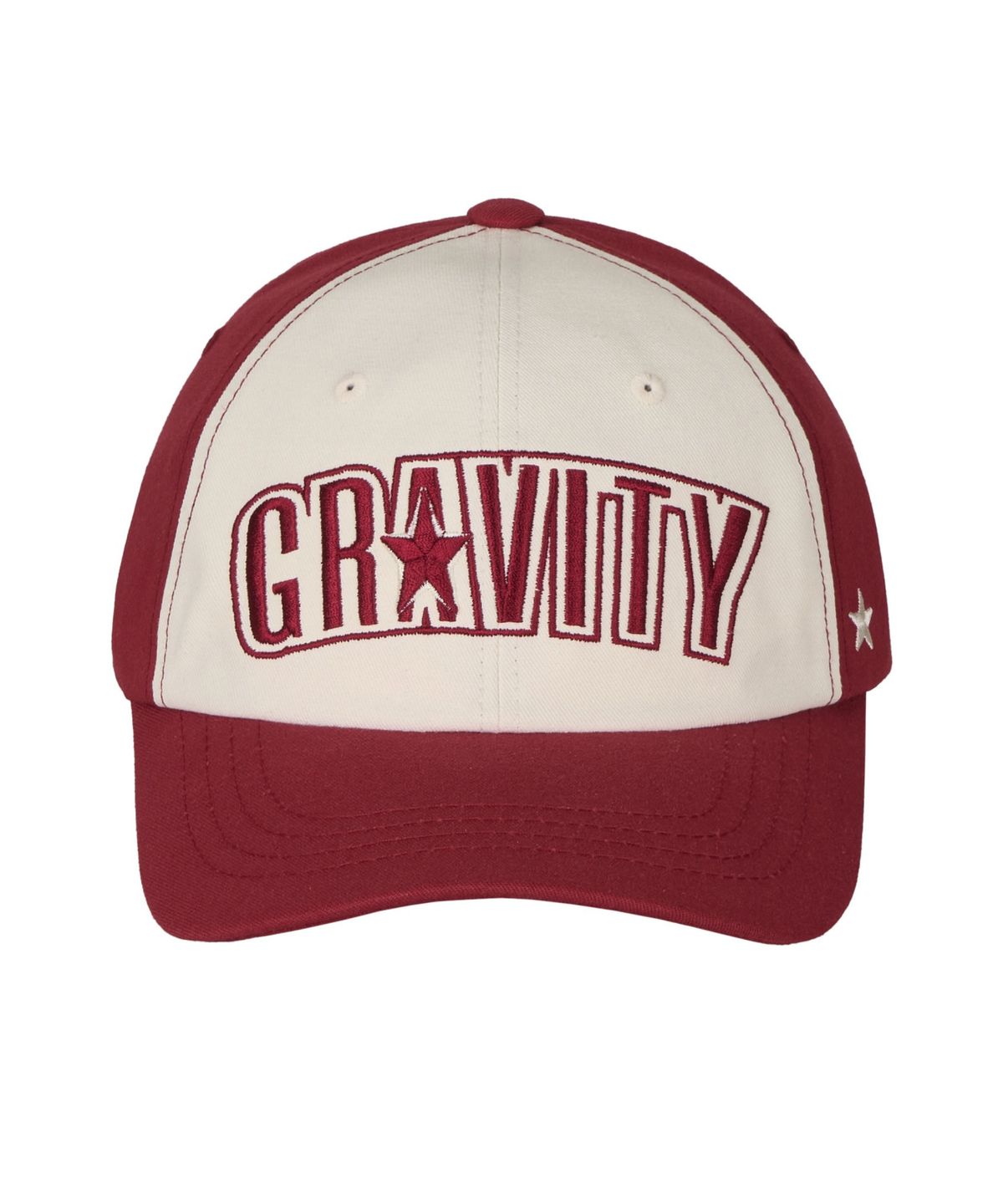 유어그래비티(YOURGRAVITY) STAR GRAVITY BALL CAP - Wine & Ivory