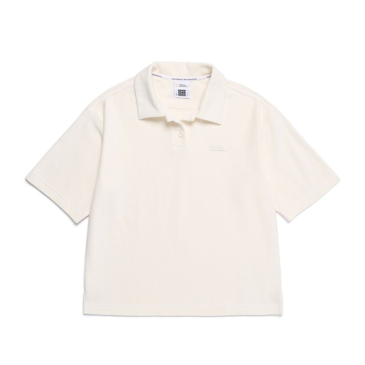 내셔널지오그래픽(NATIONALGEOGRAPHIC) N252WTS480 여성 테리 베이직 카라 티셔츠 L/BEIGE