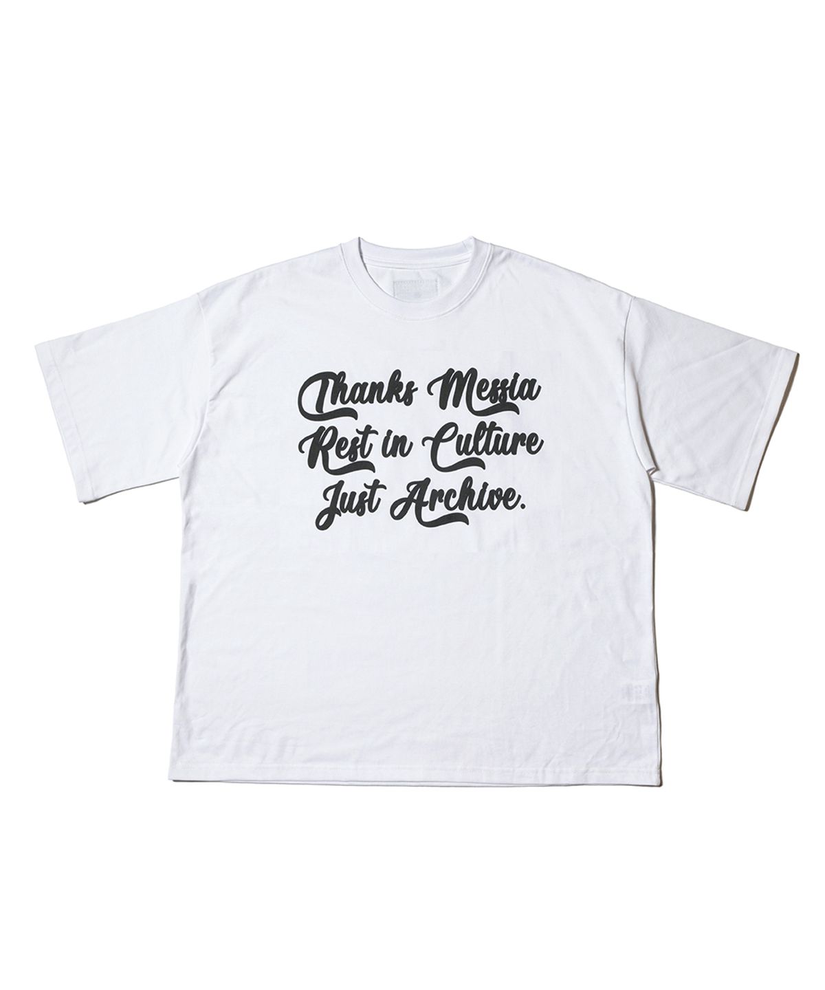 땡스메시아(THANKS MESSIA) HANDWRITTEN RIC TSHIRT-WHITE