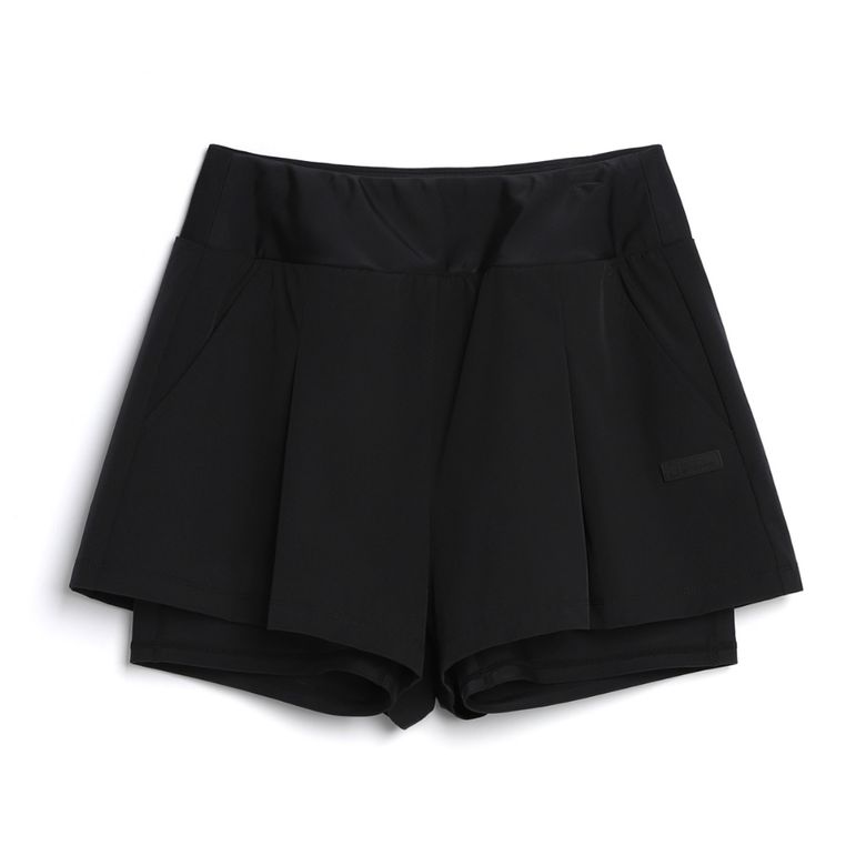 N252WBS410 여성 4부 워터 레깅스 보드숏 CARBON BLACK