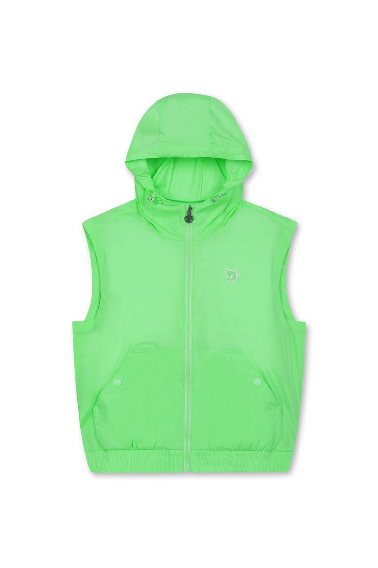 Women Light-weight Stretch Hoodie vest_WWVAM25200YGN