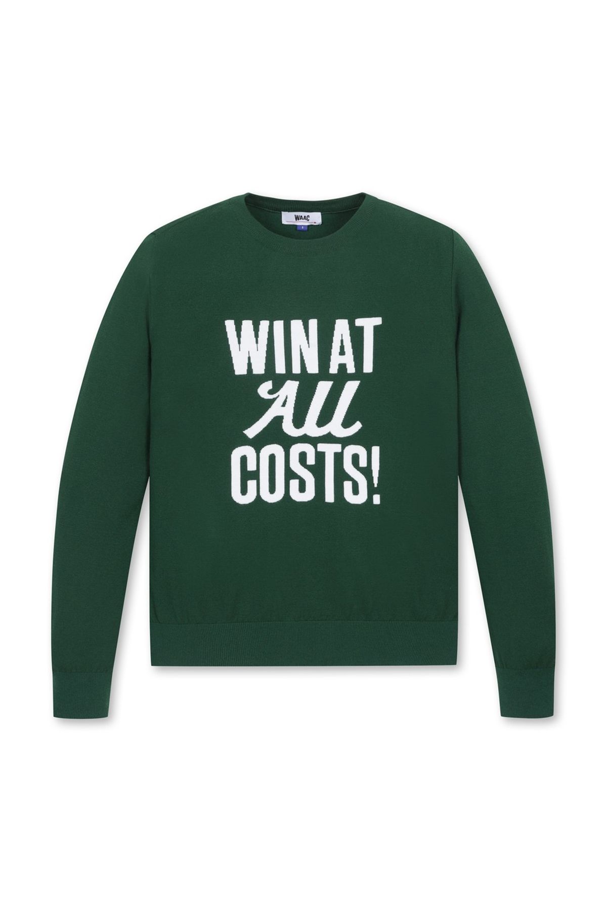 왁(WAAC) Women Athletic Slogan Sweater_WLWAM25403GRX