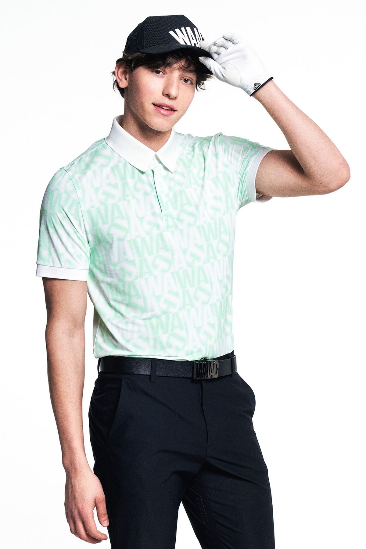 왁(WAAC) Men Squared WAAC SS Polo_WMTCM25215YGX