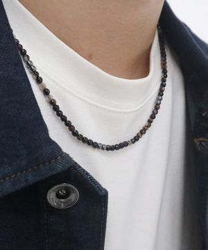 구슬 비즈 목걸이 CLEF SIDE NEC