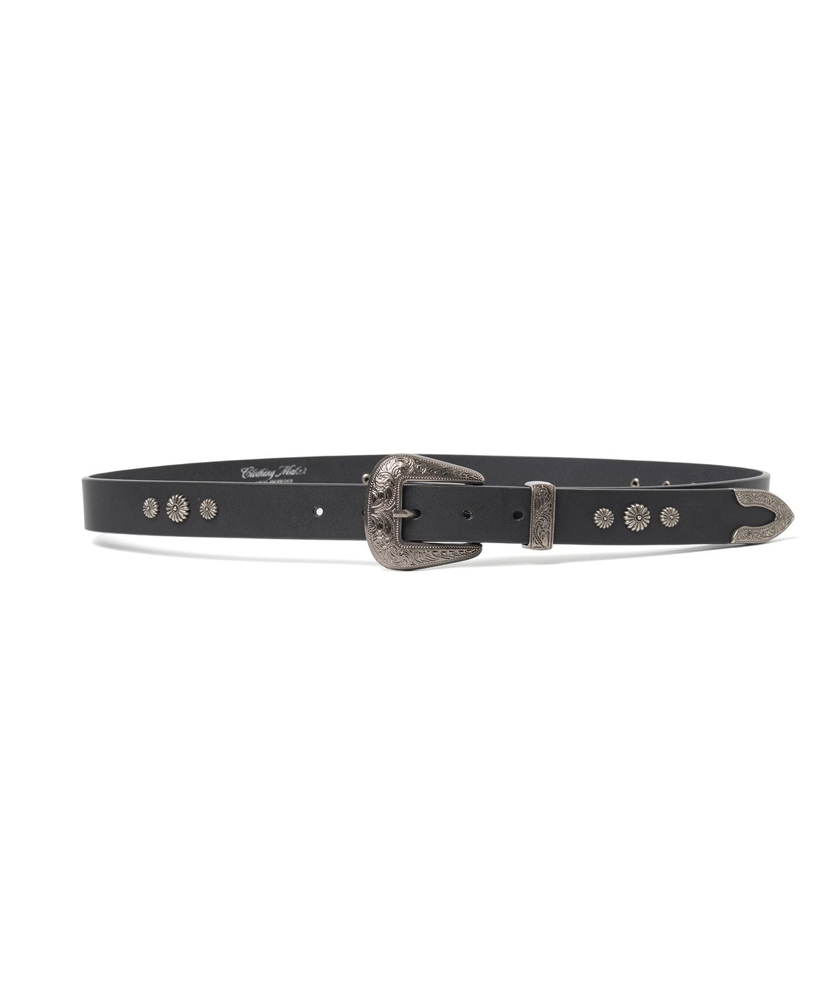 유니폼브릿지(UNIFORM BRIDGE) western leather belt black
