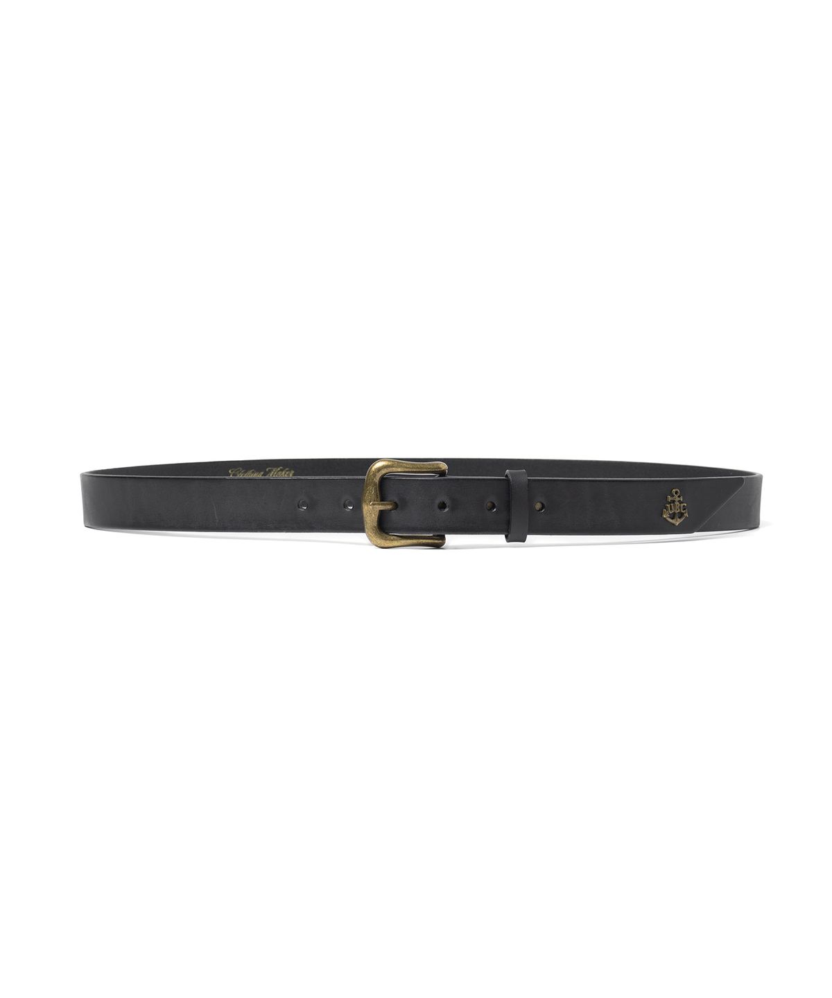 유니폼브릿지(UNIFORM BRIDGE) anchor leather belt black