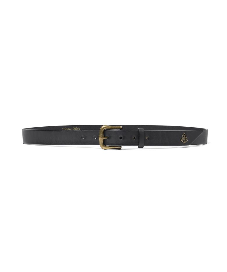 anchor leather belt black