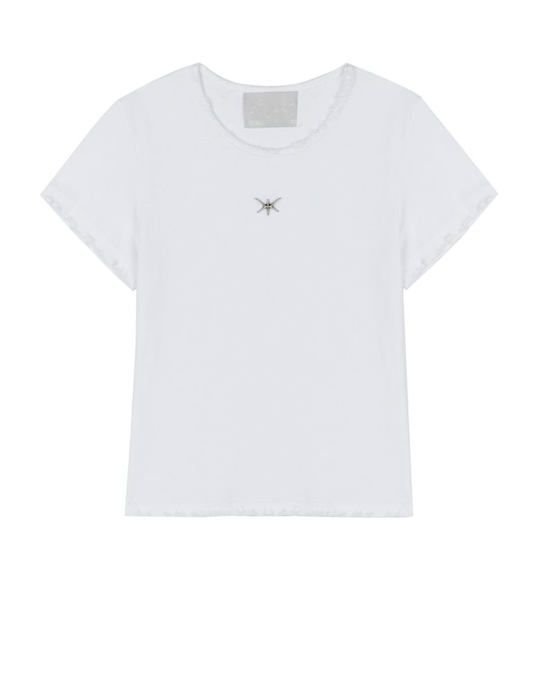 Destroyed Detail T-shirts (white) / 25SPTS002WH