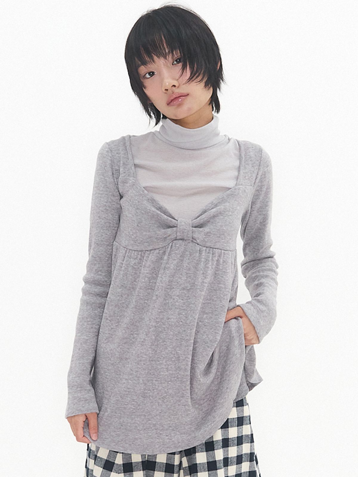 익스파이어드걸(EXPIRED GIRL) [7th] Bambi Soft Top Light Grey