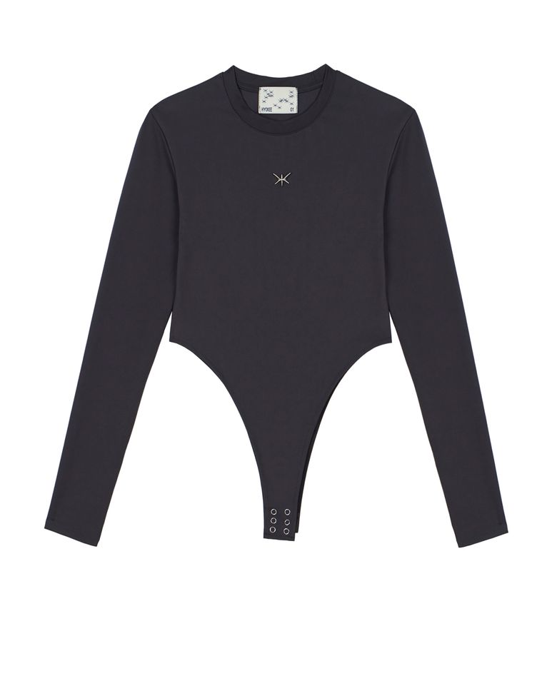 Contour Long Sleeve Body Suit (charcoal) / 25SPJS001CH