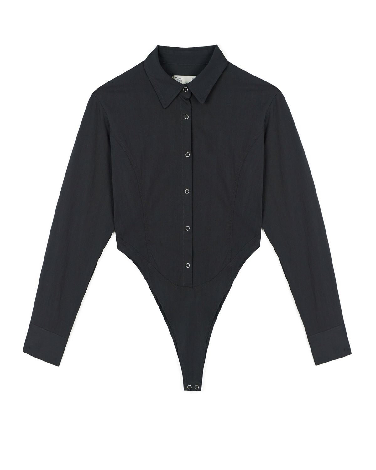 노 엑스트라 터치(NO EXTRA TOUCH) Contour Shirts Body Suit (charcoal) / 25FWJS001CH