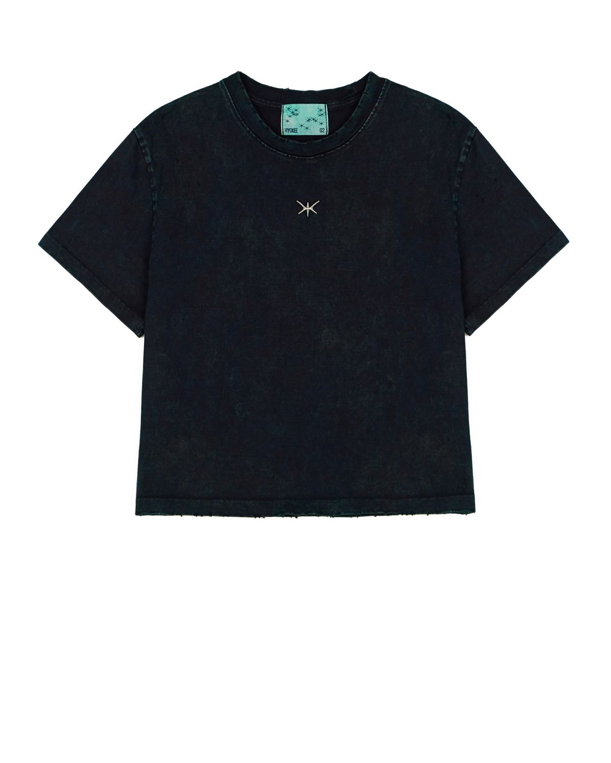 노 엑스트라 터치(NO EXTRA TOUCH) Vintage Dying Detail T-shirts (dark green) / 25SPTS001DG