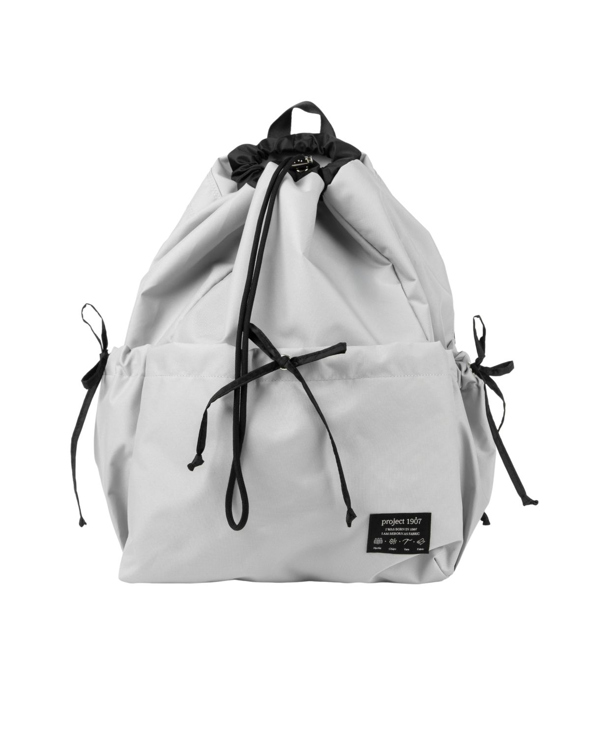 프로젝트 1907(PROJECT1907) [PLASTIC] String Back Pack (Light Grey)