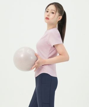 SWT25032-06 에어프레쉬 이지 티셔츠 클라우드핑크